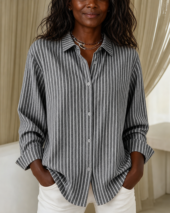 Jacqueline | Striped Button-down Shirt