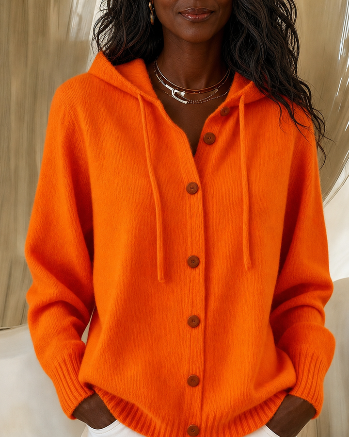 Brenda | Cozy Button Cardigan Hoodie