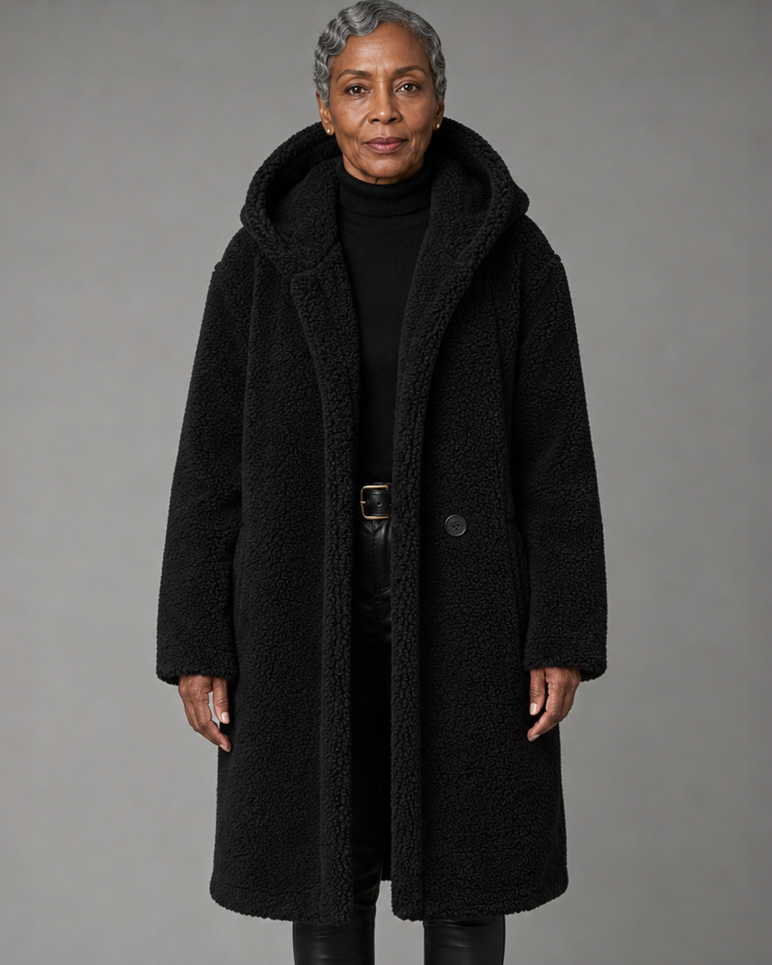 Roxanne | Long Teddy Coat