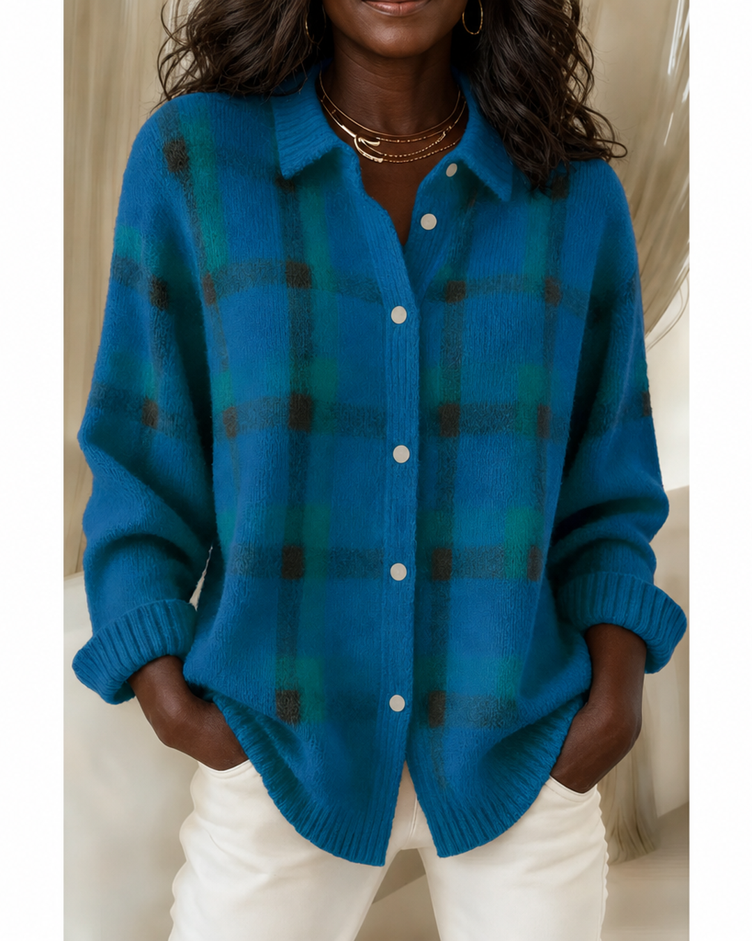 Camille | Plaid Cardigan
