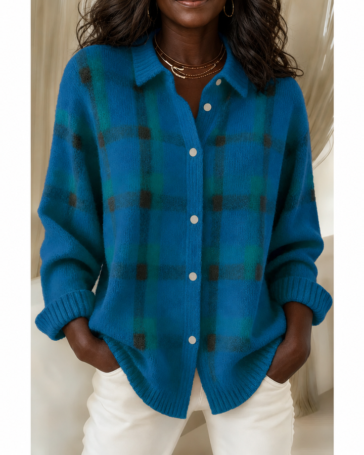 Camille | Plaid Cardigan