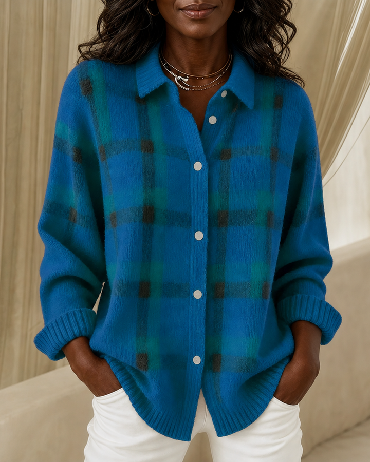 Camille | Textured Knit Button-up Cardigan
