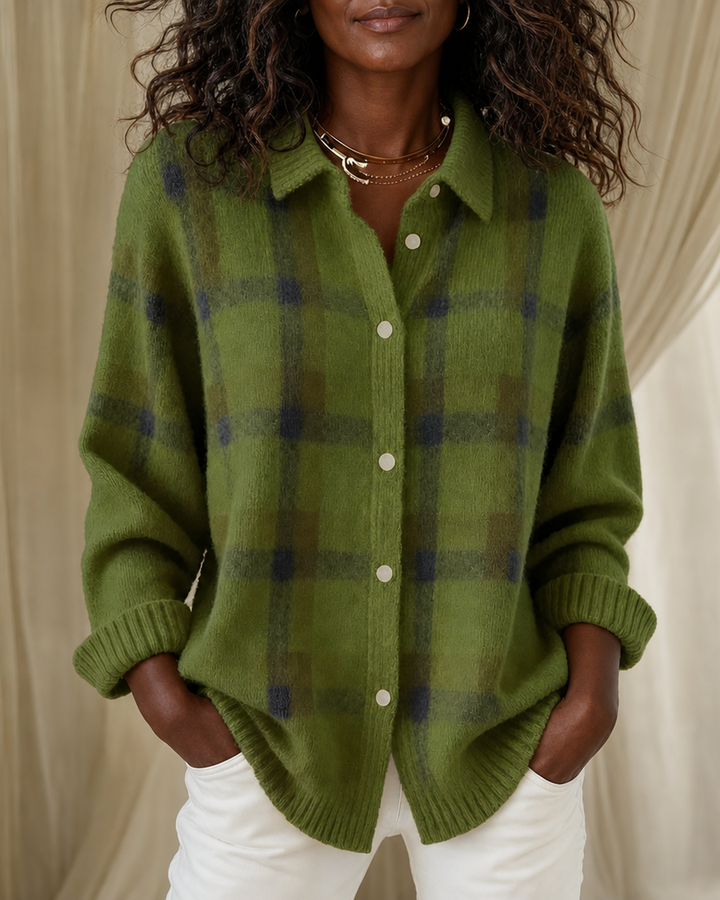 Camille | Plaid Cardigan