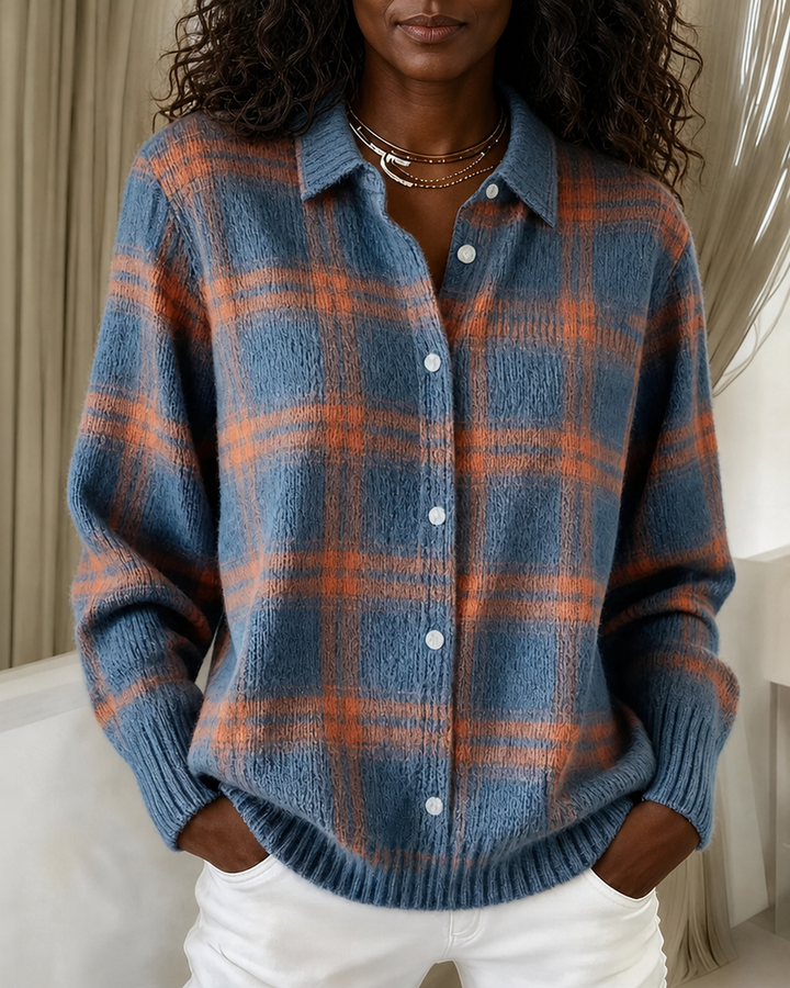 Camille | Plaid Cardigan