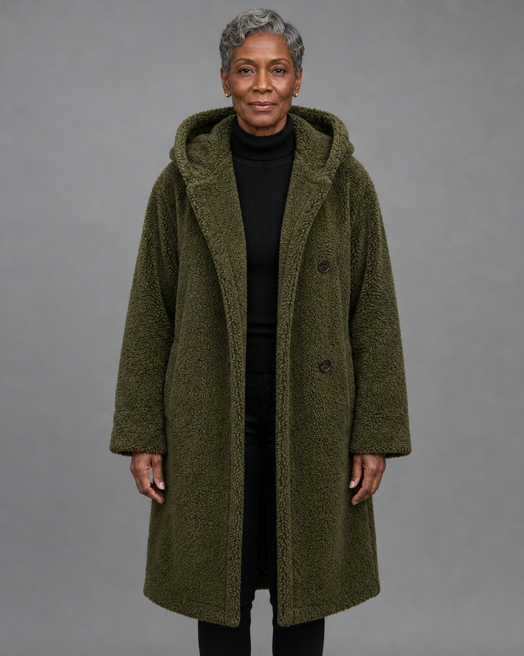 Roxanne | Long Teddy Coat
