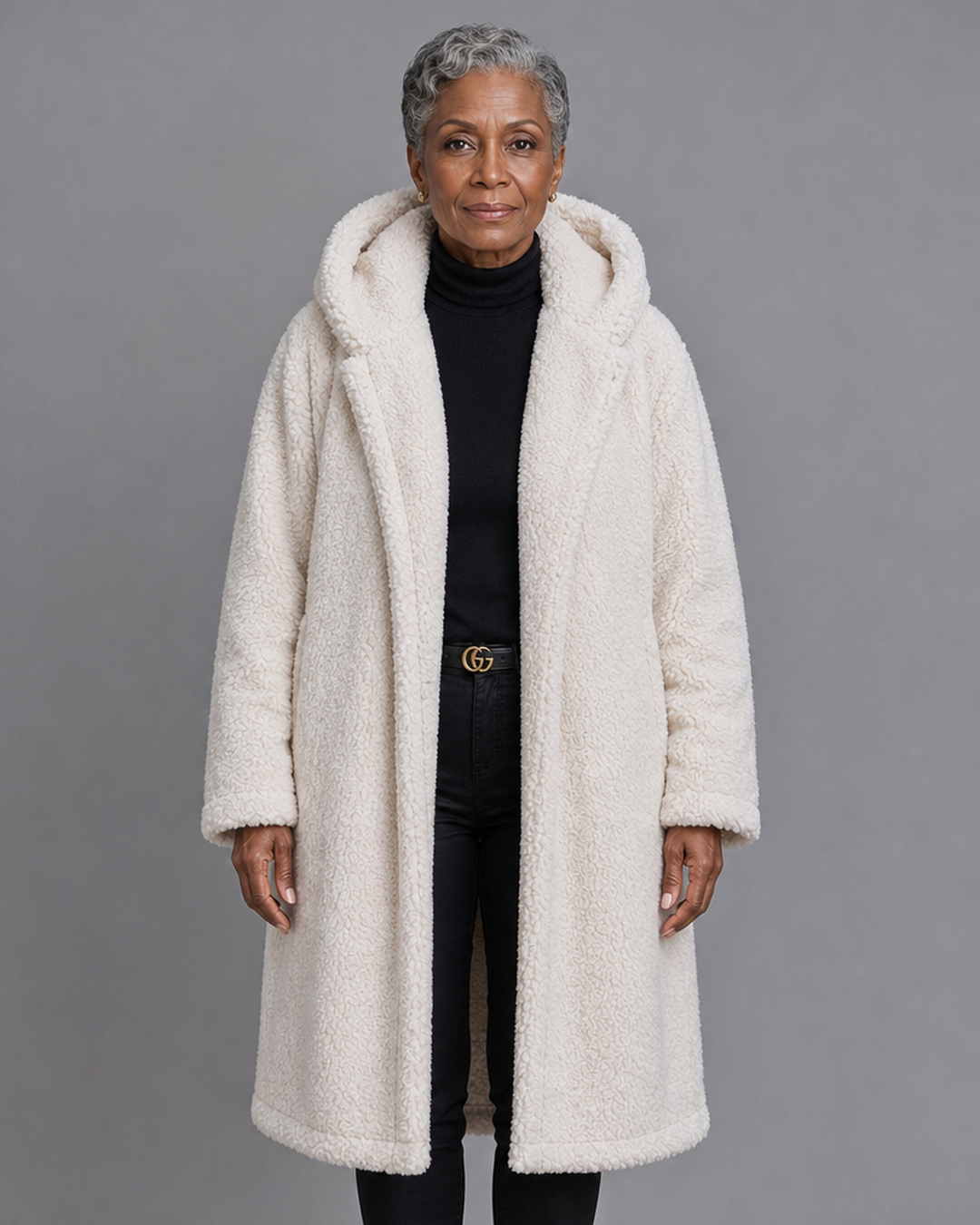 Roxanne | Long Teddy Coat