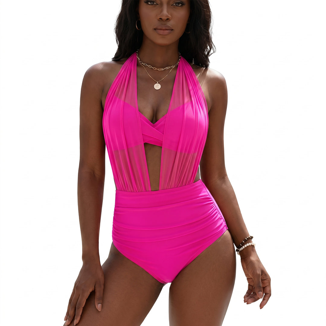 Aisha | Halter Neck Shaping Swimsuit