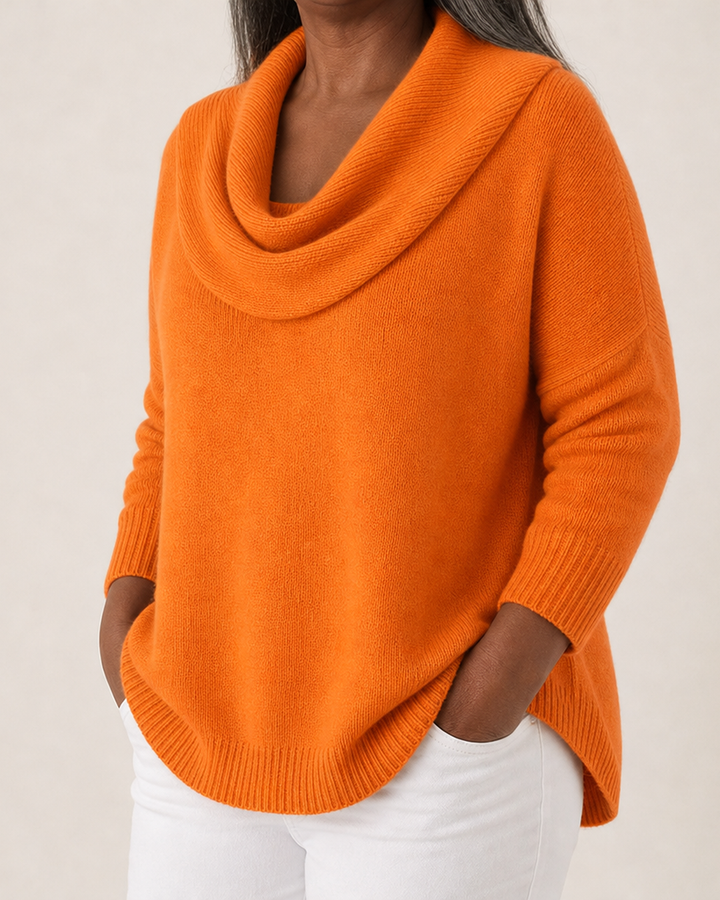 Joanna | Draped Neck Sweater