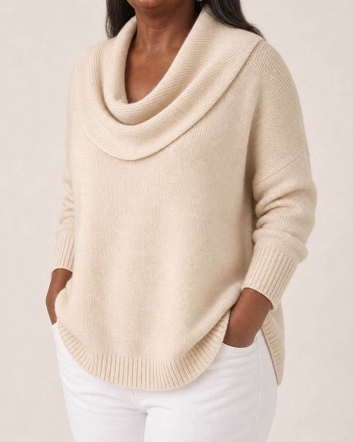 Joanna | Draped Neck Sweater