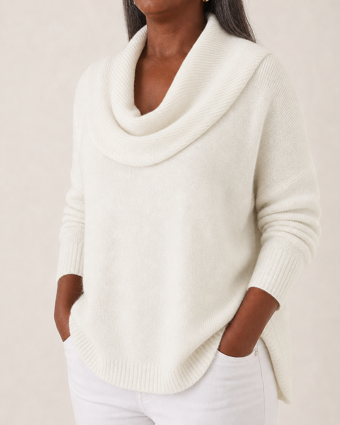 Joanna | Draped Neck Sweater
