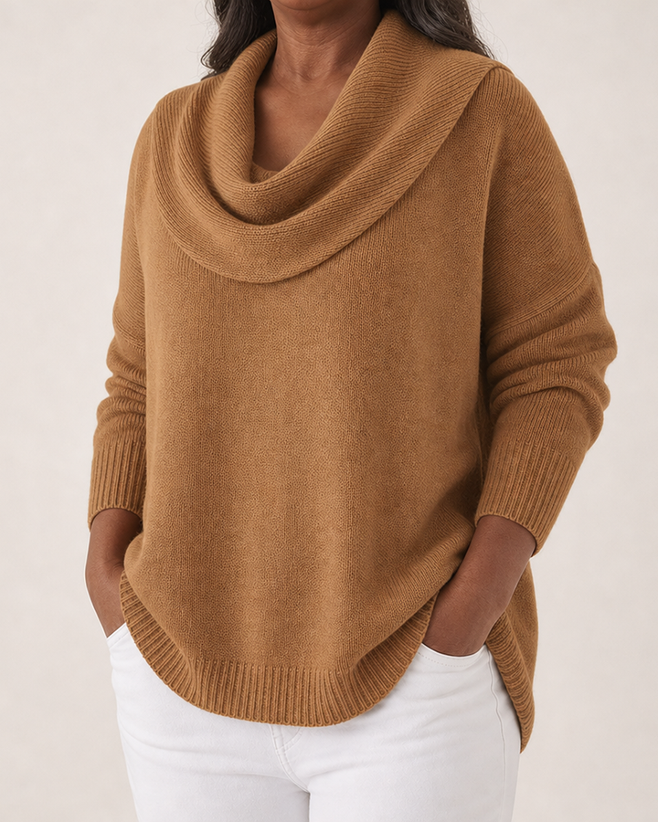 Joanna | Draped Neck Sweater