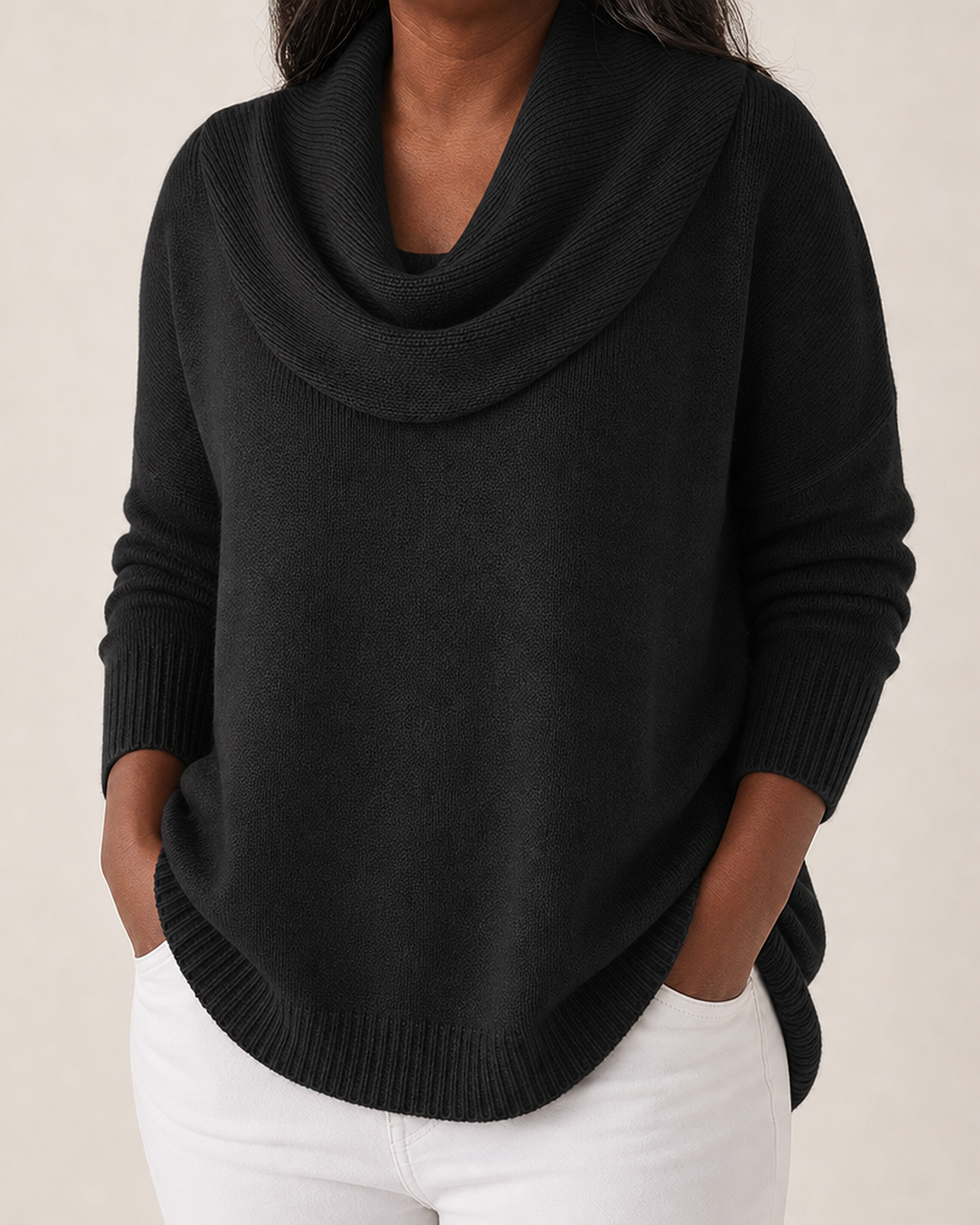 Joanna | Draped Neck Sweater