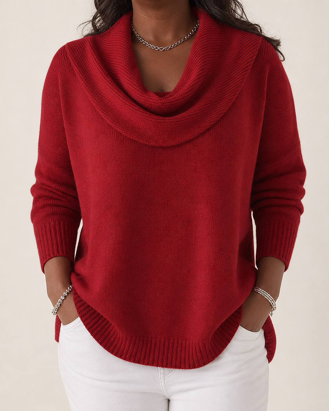 Joanna | Draped Neck Sweater