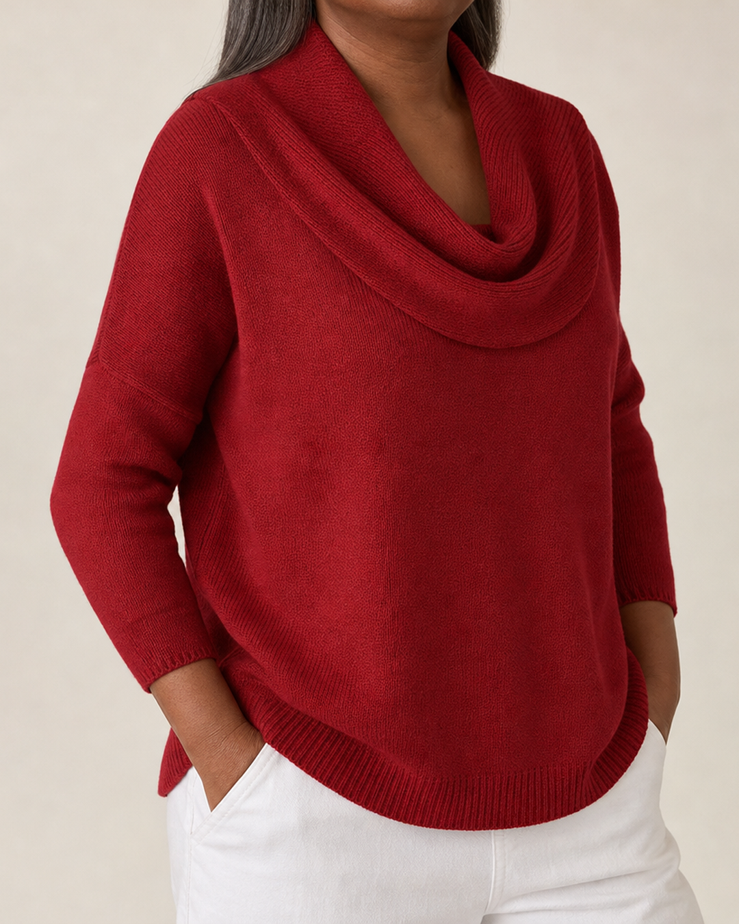 Joanna | Draped Neck Sweater