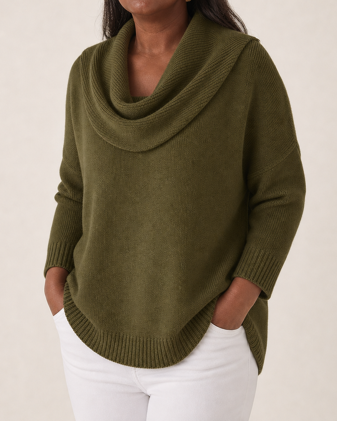 Joanna | Draped Neck Sweater