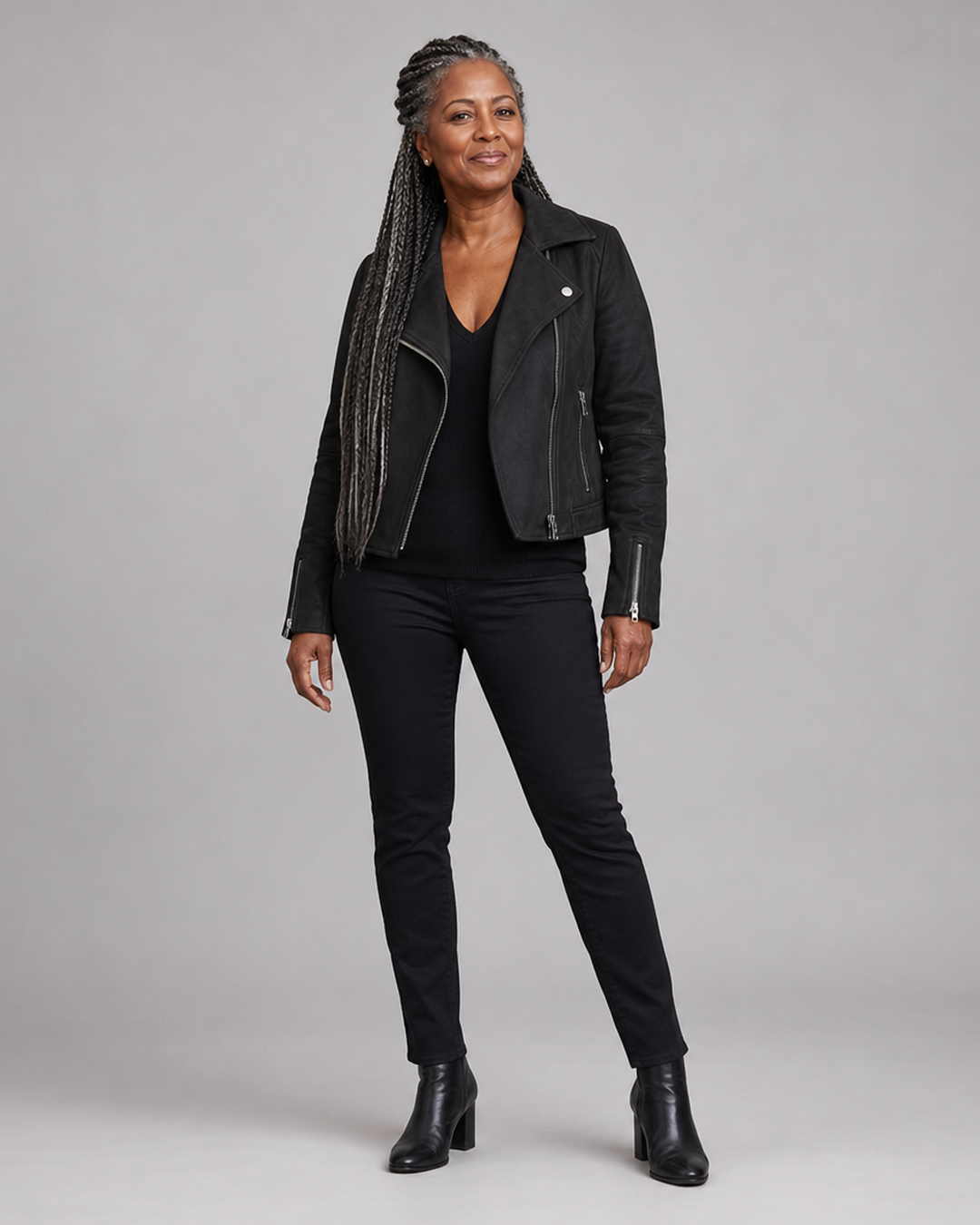 Giselle | Zip-Up Moto Jacket