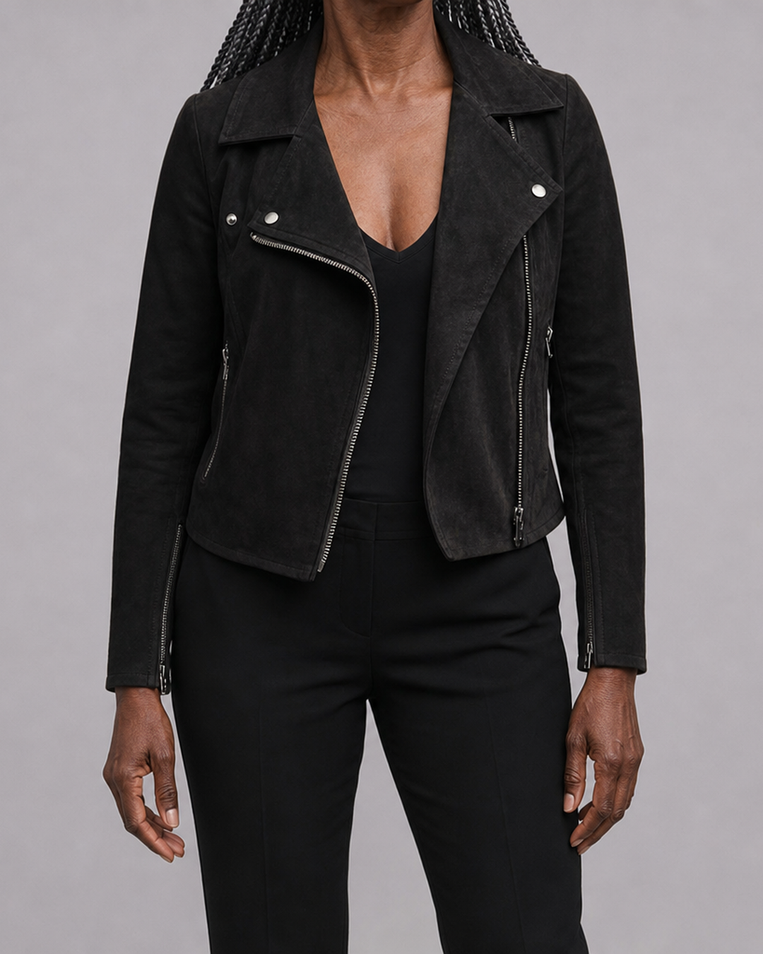 Giselle | Zip-Up Moto Jacket