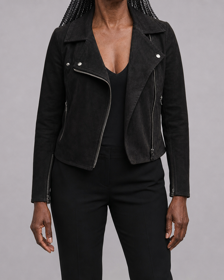 Giselle | Zip-Up Moto Jacket