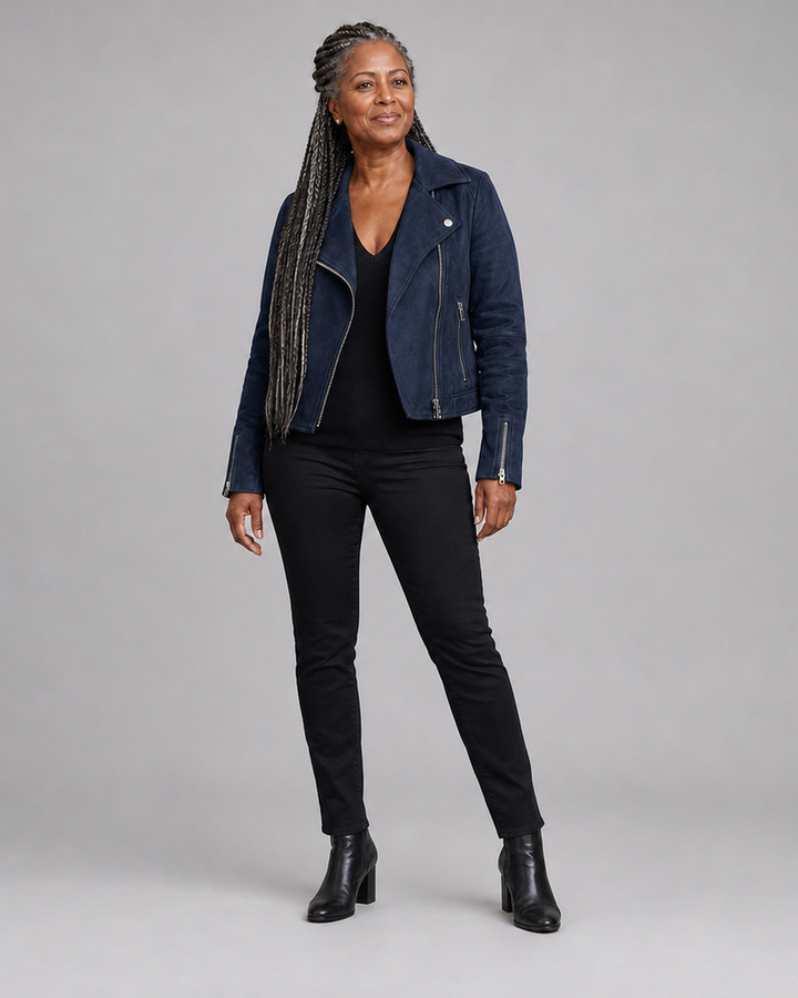 Giselle | Zip-Up Moto Jacket