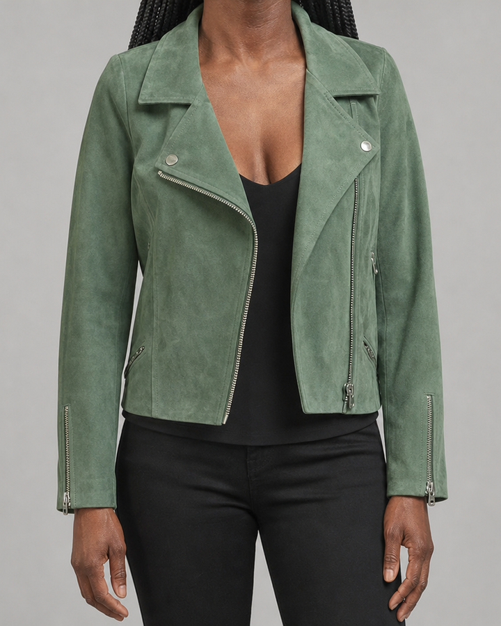 Giselle | Zip-Up Moto Jacket