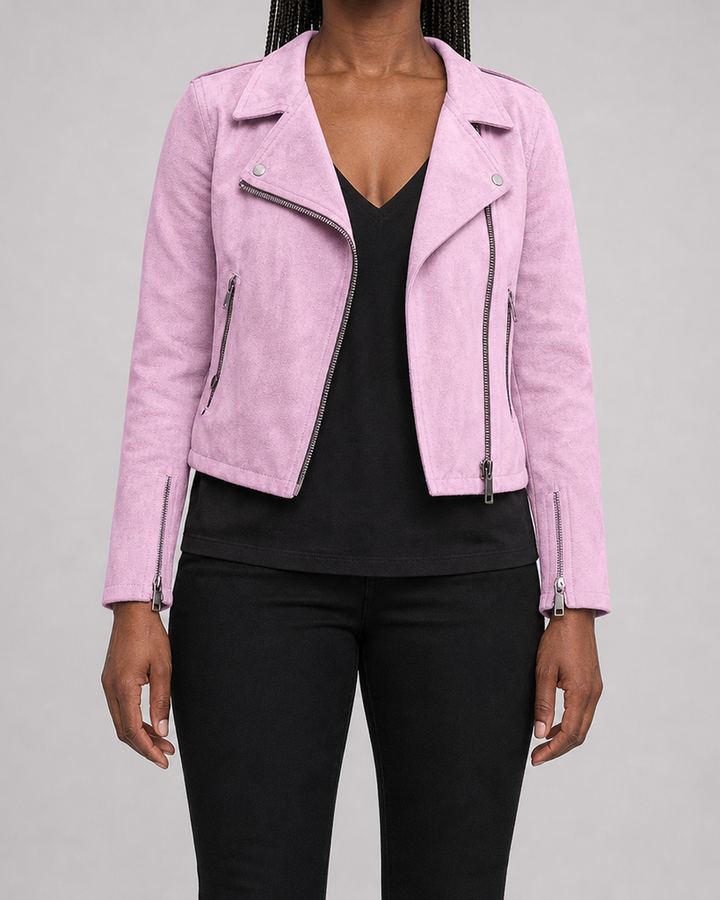 Giselle | Zip-Up Moto Jacket