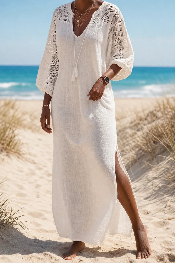 Dalila | Airy Lace-Trim Blouse