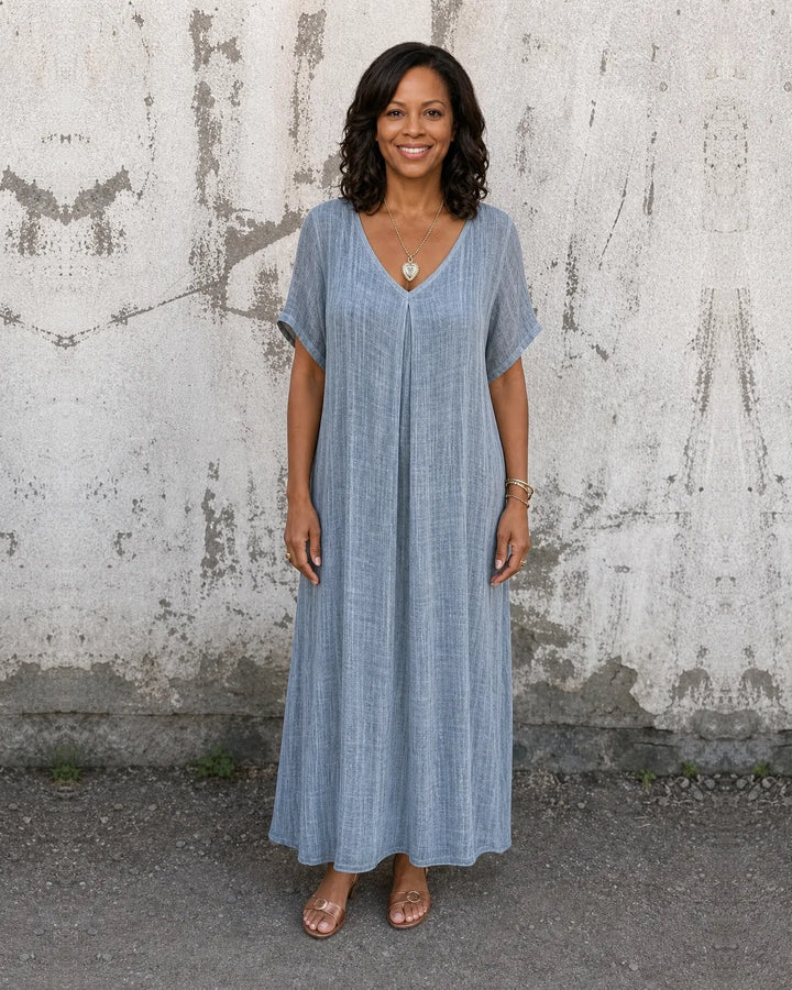 Imani | Loose-Fit V-Neck Dress