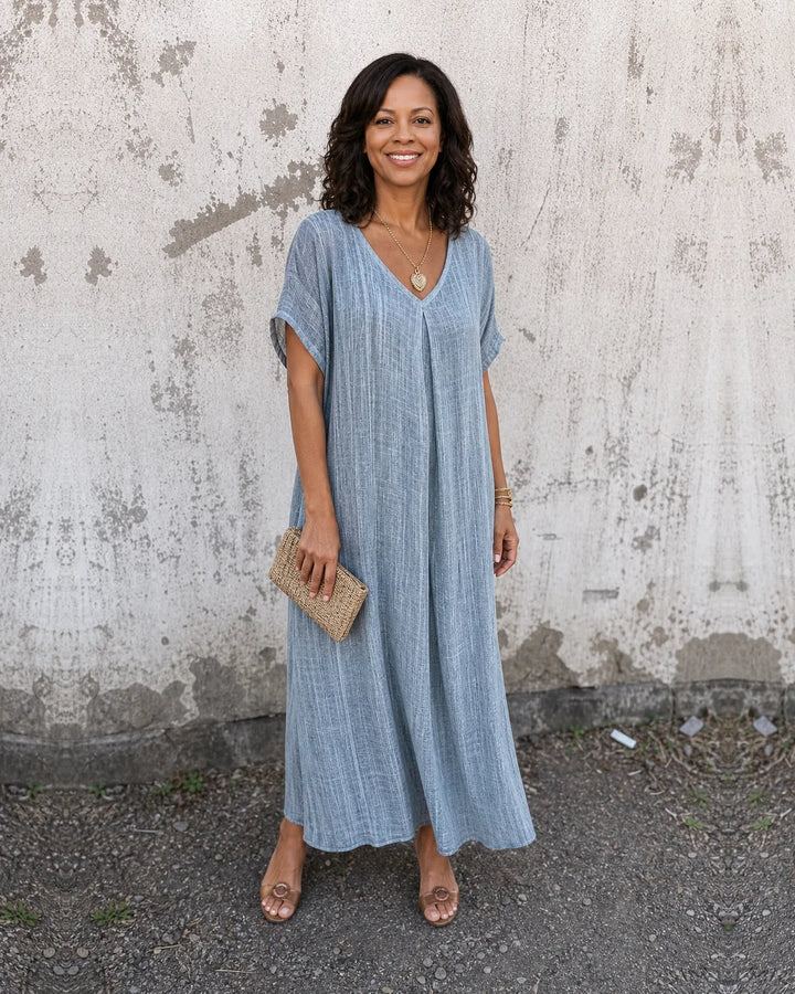 Imani | Loose-Fit V-Neck Dress
