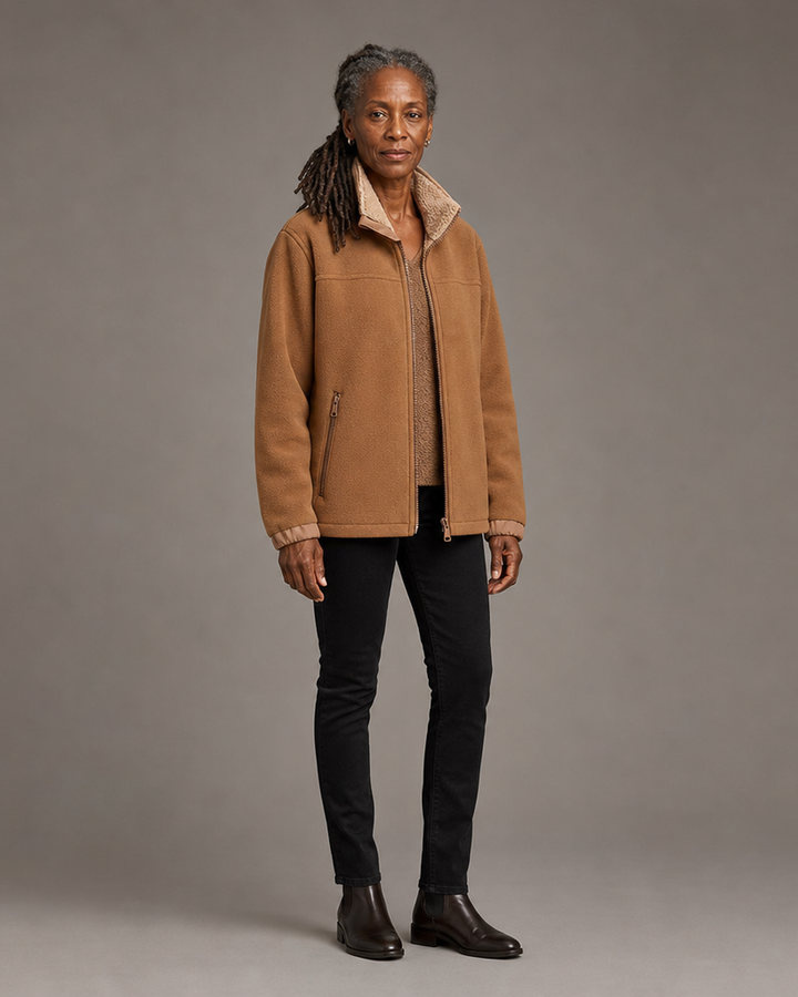 Grayson | Plush-Collar Zip Jacket