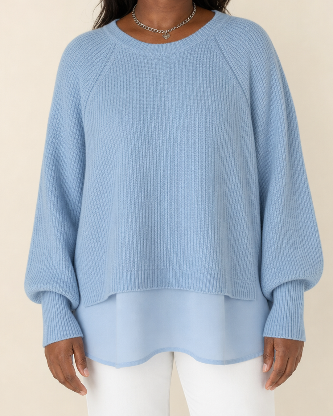 Justine | Two Piece Effect Sweater