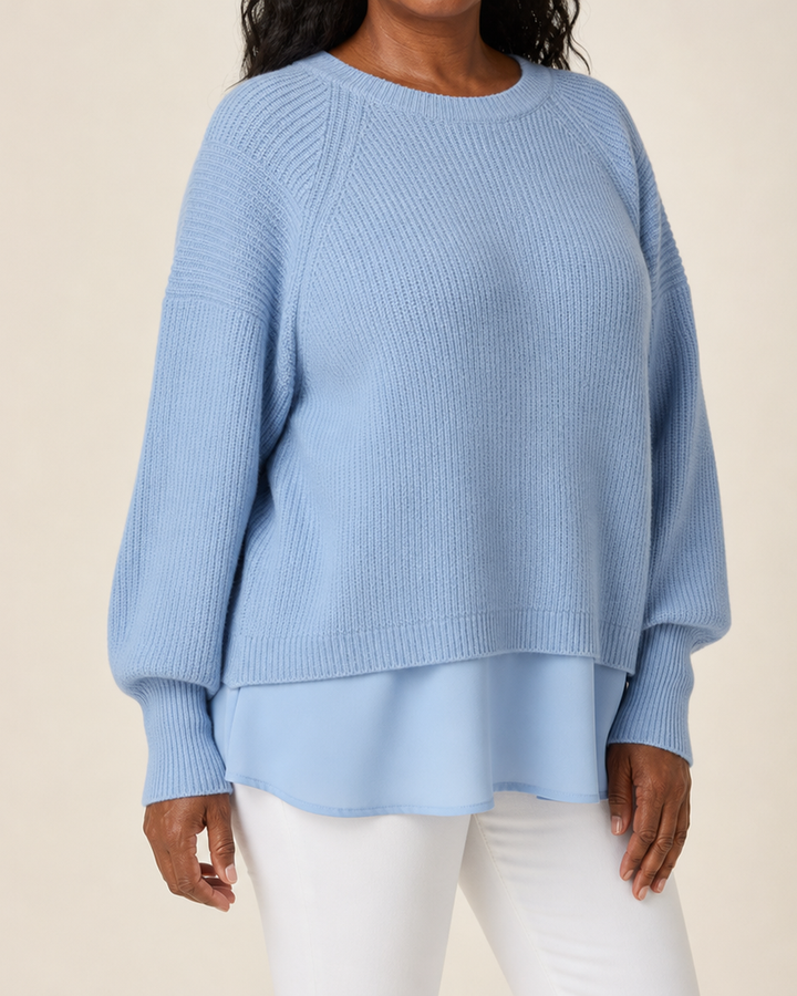 Justine | Two Piece Effect Sweater
