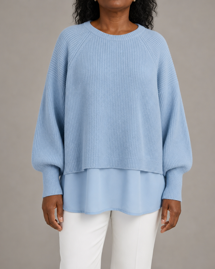 Justine | Two Piece Effect Sweater