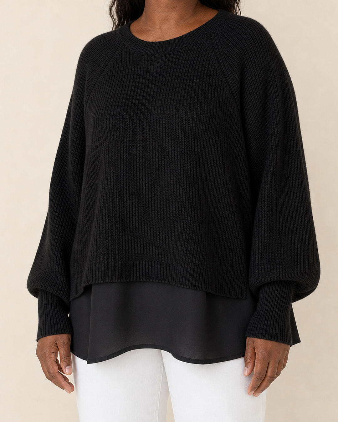 Justine | Two Piece Effect Sweater