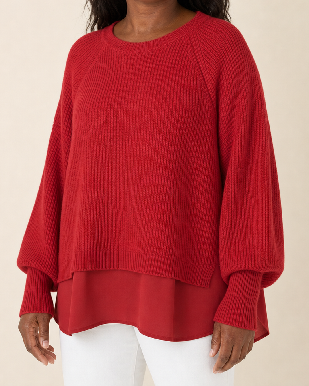 Justine | Two Piece Effect Sweater