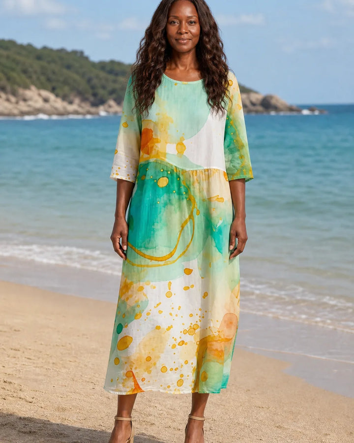 Yara | Sunset Flower Dress