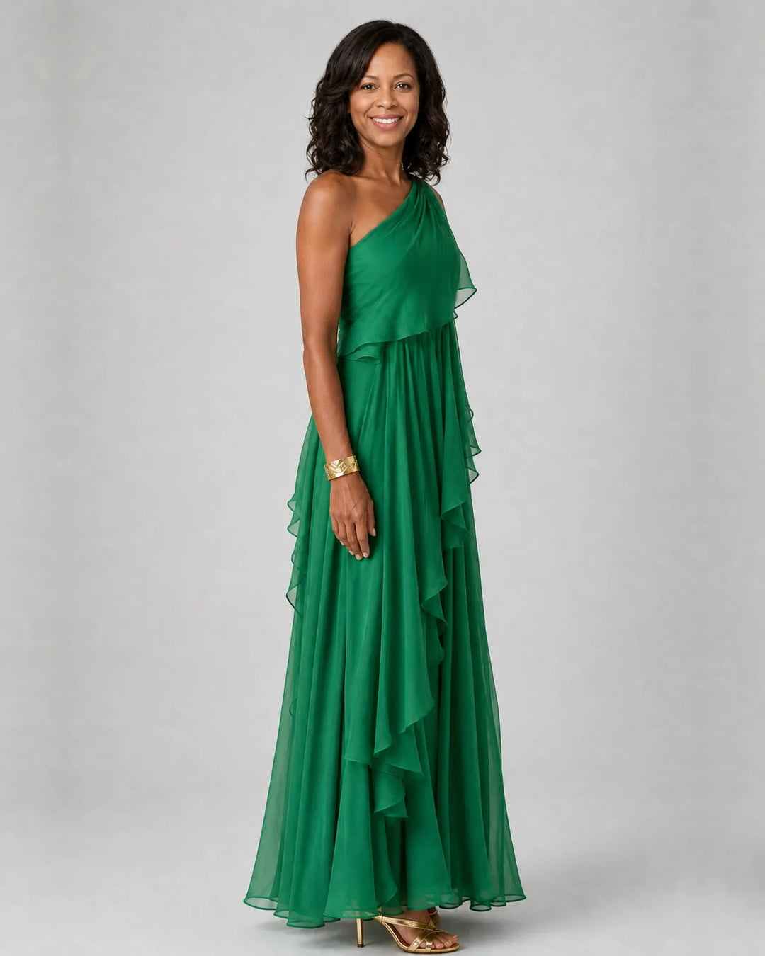 Simi | Cascading Ruffle Maxi Dress
