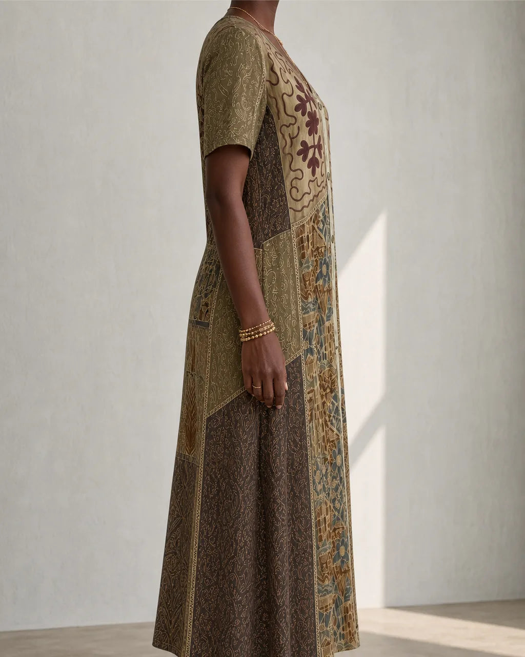 Ysolde | Vintage Embroidered Kaftan Dress