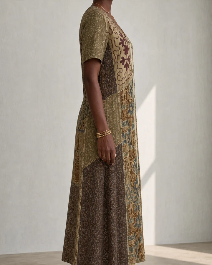 Ysolde | Vintage Embroidered Kaftan Dress
