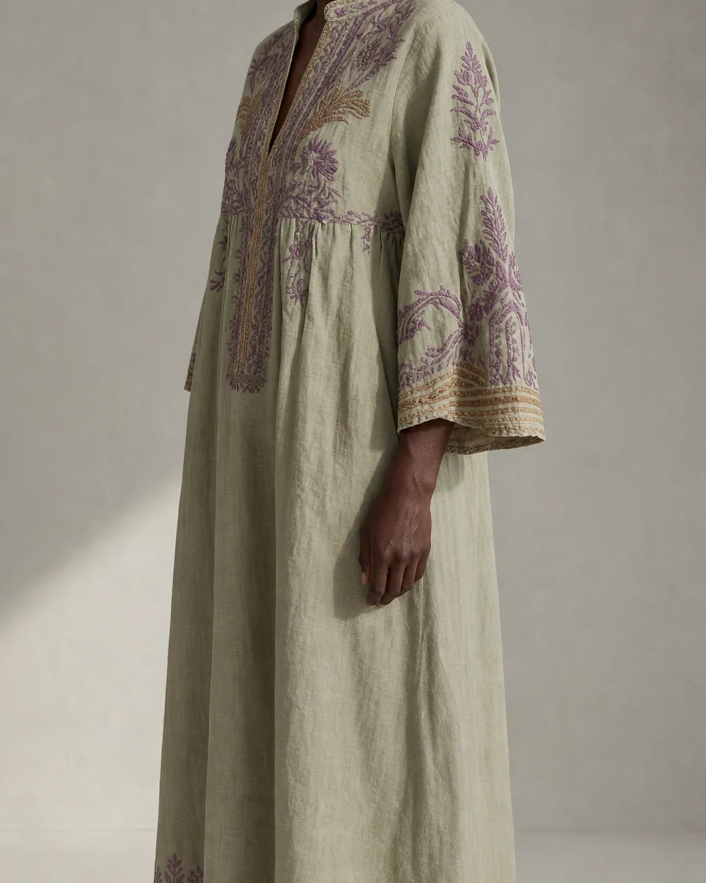 Ondine | Vintage Embroidered Kaftan Dress