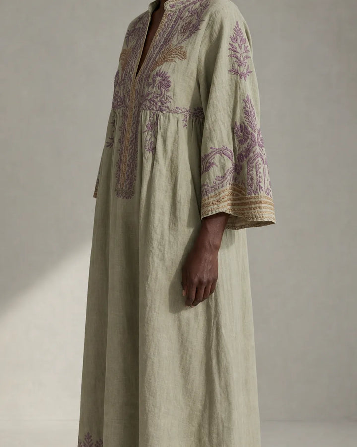 Ondine | Vintage Embroidered Kaftan Dress