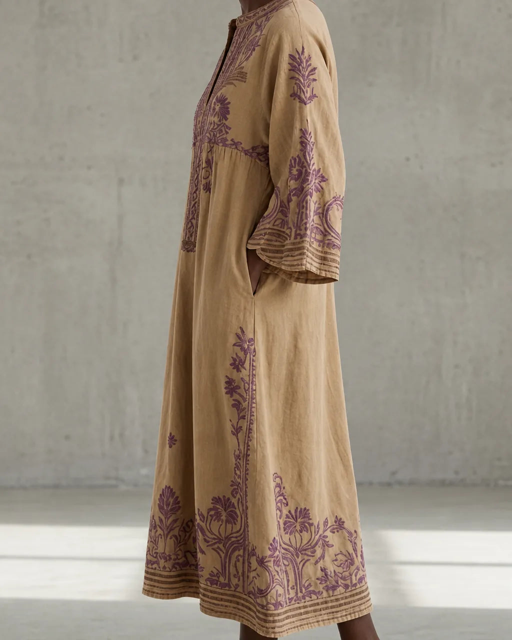 Ondine | Vintage Embroidered Kaftan Dress