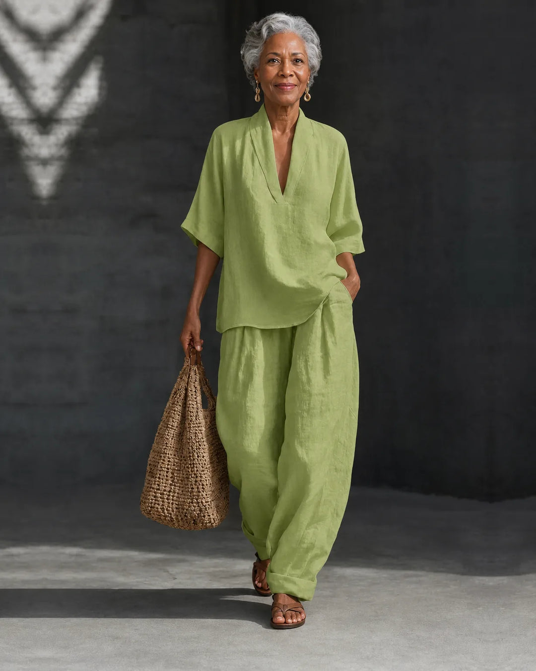 Saskia | Linen Two-Piece Set