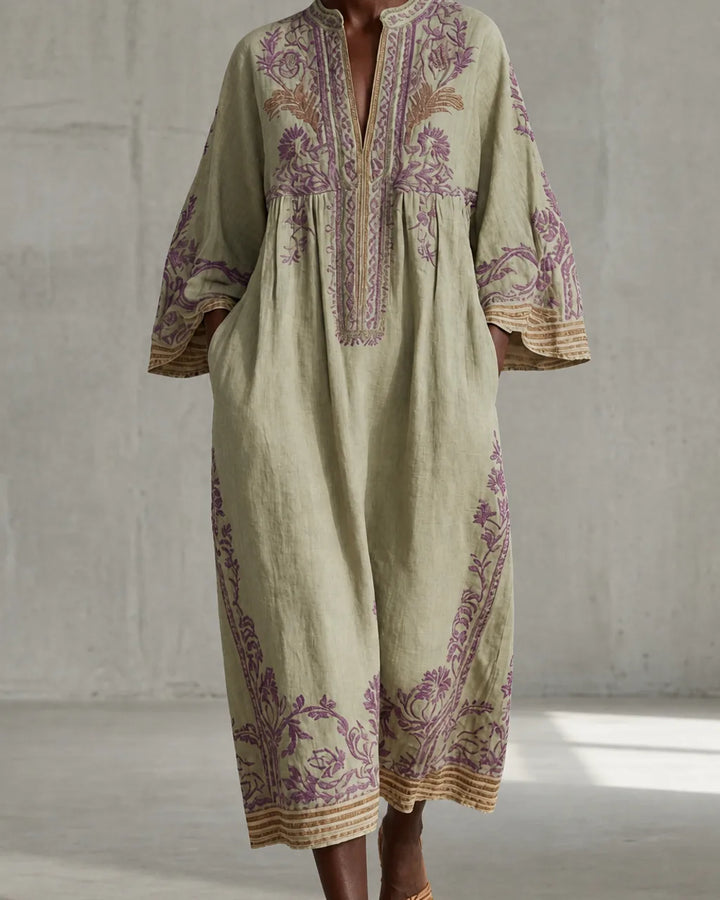 Ondine | Vintage Embroidered Kaftan Dress