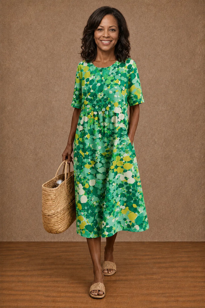 Hauwa | Floral Summer Midi Dress