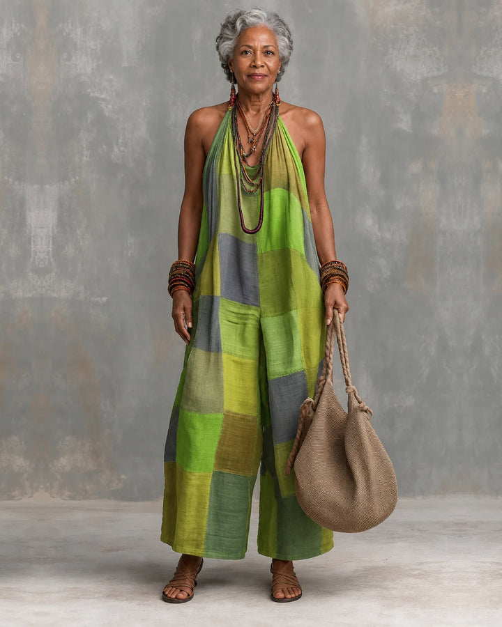 Isolde | Patchwork Boho Jumpsuit