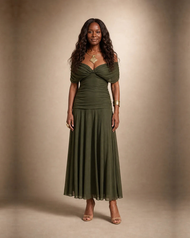 Zaria | Elegant Green Dress
