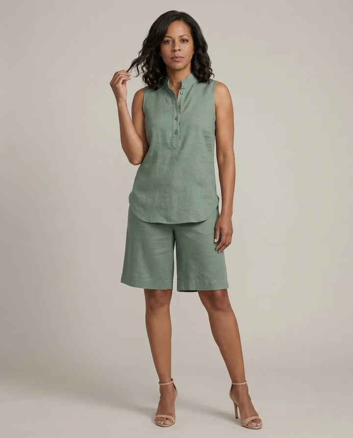 Mariel | Sleeveless Cotton Short Set