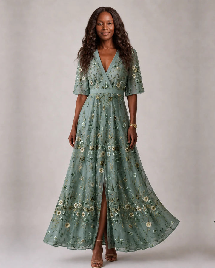 Yael | Chic Floral Print Dress