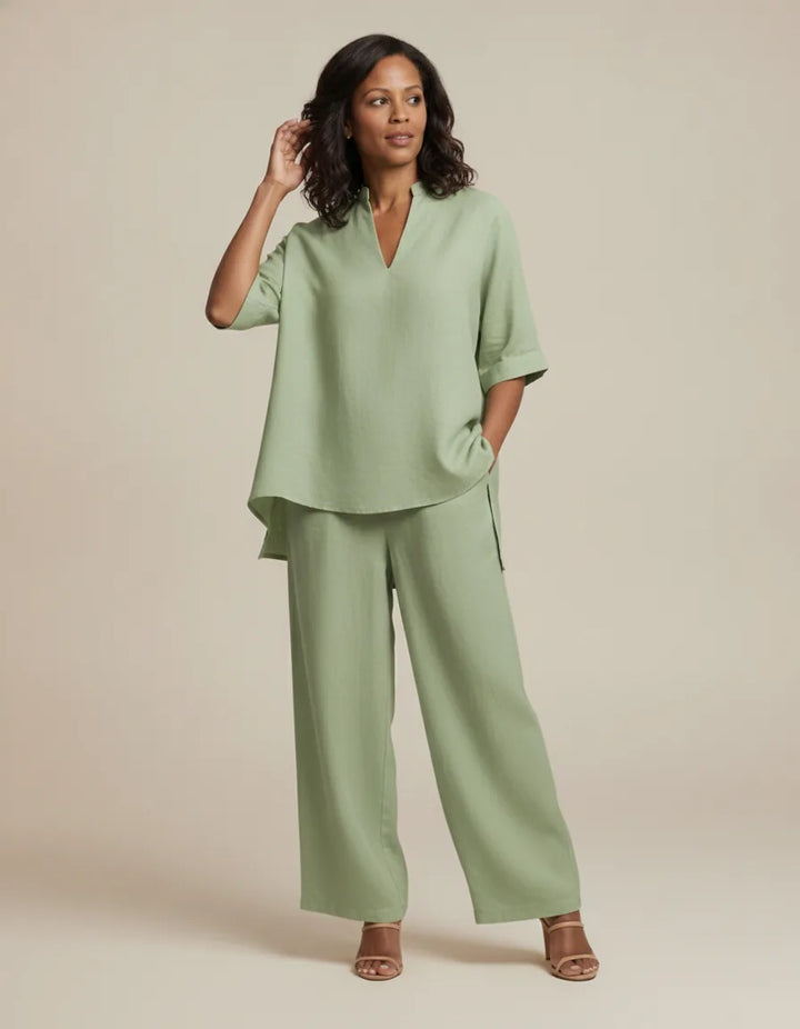 Eliza | Linen Tunic Two-Piece Set