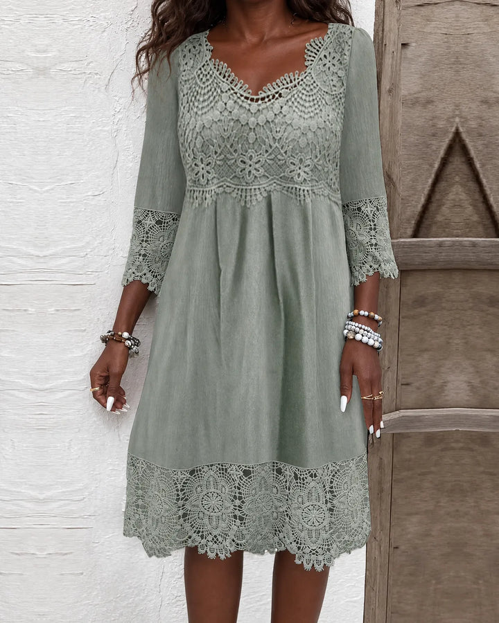 Odette | Lace Cocktail Midi Dress